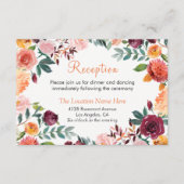 D'accompagnement Carte de réception du jardin botanique Marsala Ora (Devant)