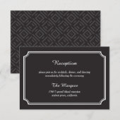 D'accompagnement Carte de réception d'une élégance éternelle / Cart (Devant / Derrière)