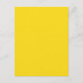 D'accompagnement Carte de Réception Écriture Élégante - Jaune (Dos)