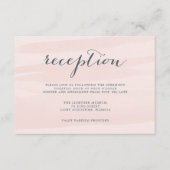 D'accompagnement Carte de réception en aquarelle en soie | Rose (Devant)