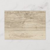 D'accompagnement Carte de réception en pot Mason en bois rustique d (Dos)
