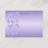 D'accompagnement Carte de réception fleurie Lavender (Dos)