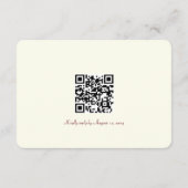 D'accompagnement Carte de réception Floral Antlers (Dos)