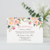 D'accompagnement Carte de réception florale aquarelle de jardin bot (Debout devant)