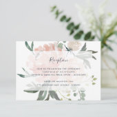 D'accompagnement Carte de réception florale de la mi-été (Debout devant)