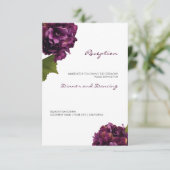 D'accompagnement Carte de réception florale Hydrangea Violette (Debout devant)