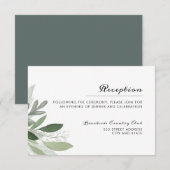 D'accompagnement Carte de réception Garden Blush (Devant / Derrière)