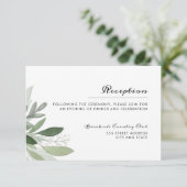 D'accompagnement Carte de réception Garden Blush (Debout devant)