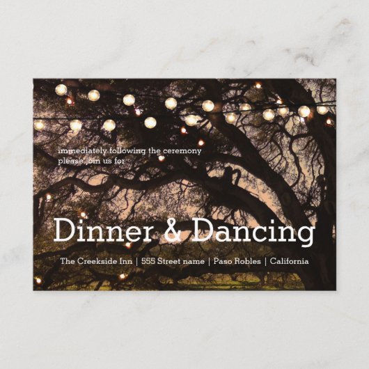 D'accompagnement Carte de Réception Garden Sparkle (Devant)