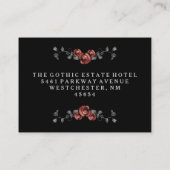 D'accompagnement Carte de réception Halloween gris et noir (Dos)