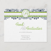D'accompagnement Carte de réception Inséparables Green Grey de la M (Dos)