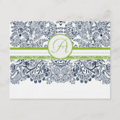 D'accompagnement Carte de réception Inséparables Green Grey de la M (Devant)
