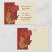 D'accompagnement Carte de réception Leaves II Automne (Devant / Derrière)