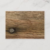 D'accompagnement Carte de réception Mariage campagnard en bois de m (Dos)