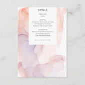 D'accompagnement Carte de réception moderne et élégante en soie tra (Devant)