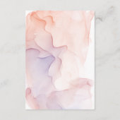 D'accompagnement Carte de réception moderne et élégante en soie tra (Dos)