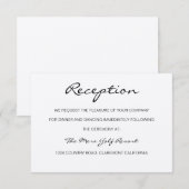 D'accompagnement Carte de réception ou d'hébergement Rustique Roman (Devant / Derrière)