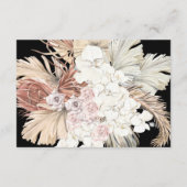D'accompagnement Carte de réception Pampas Grass Floral Tropical Ju (Dos)