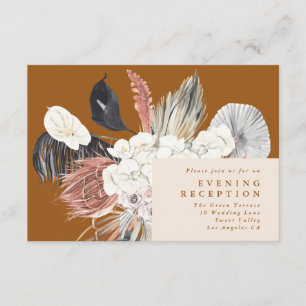 D'accompagnement Carte de réception Pampas Grass Floral Tropical Ju