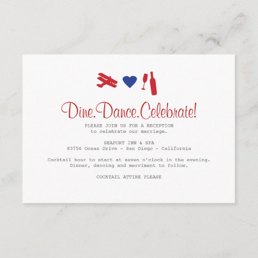 D'accompagnement Carte de réception par avion (Devant)