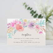 D'accompagnement Carte de réception Pastel colorée (Debout devant)