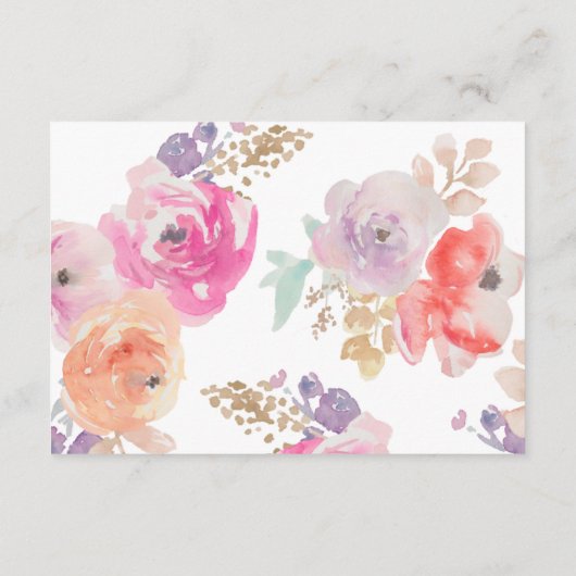 D'accompagnement Carte de réception Pastel colorée (Dos)