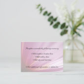 D'accompagnement Carte de réception Pétale Fleur Rose (Debout devant)