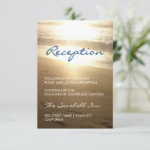 D'accompagnement Carte de réception - Plage au coucher du soleil (Debout devant)