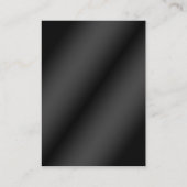 D'accompagnement Carte de réception Platins en satin rouge et noir (Dos)