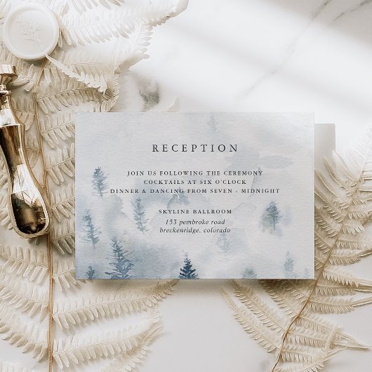 D'accompagnement Carte de réception Rêverie d'hiver