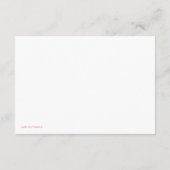 D'accompagnement Carte de réception Rose Cerisier (Dos)