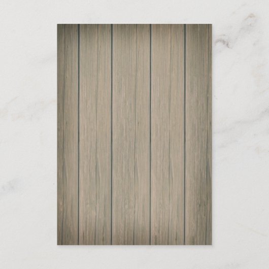 D'accompagnement Carte de réception Rustic Whimsy (Dos)