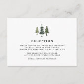 D'accompagnement Carte de réception Tall Pines (Devant)