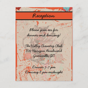 D'accompagnement Carte de réception Teapot Fantasy Grunge