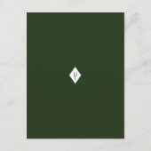 D'accompagnement Carte de réception tropicale - Design botanique (Dos)