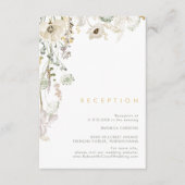 D'accompagnement Carte de réception Whimsical Fleur sauvage Wedding (Devant)