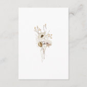 D'accompagnement Carte de réception Whimsical Fleur sauvage Wedding (Dos)