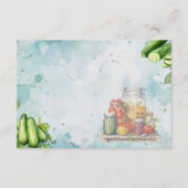 D'accompagnement Carte de recette blanche pour sélecteur de pot (Devant)