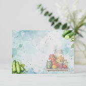 D'accompagnement Carte de recette blanche pour sélecteur de pot (Debout devant)