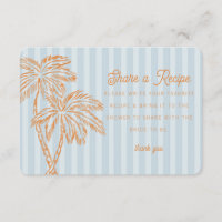 Carte de recette Blue Palm Springs Pastel Beach Sh