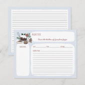 D'accompagnement Carte de recette Blue + White Holiday Baking (Devant / Derrière)
