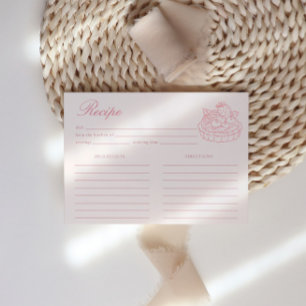 D'accompagnement Carte de recette de Baby Shower pour le thé de l'a