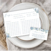 D'accompagnement Carte de recette de Baby Shower "Quelque chose de 