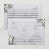 D'accompagnement Carte de recette de base Elegance (Devant / Derrière)