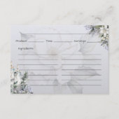 D'accompagnement Carte de recette de base Elegance (Devant)