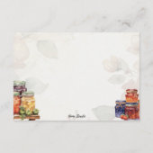 D'accompagnement Carte de recette de base Marmalade vierge (Dos)