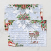 D'accompagnement Carte de recette de bouchée de givre (Devant / Derrière)