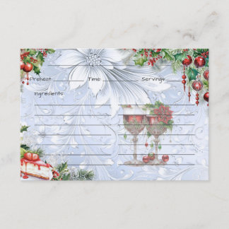 D'accompagnement Carte de recette de bouchée de givre