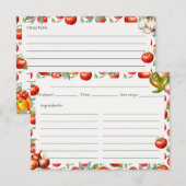 D'accompagnement Carte de recette de Chips 'N Salsa (Devant / Derrière)