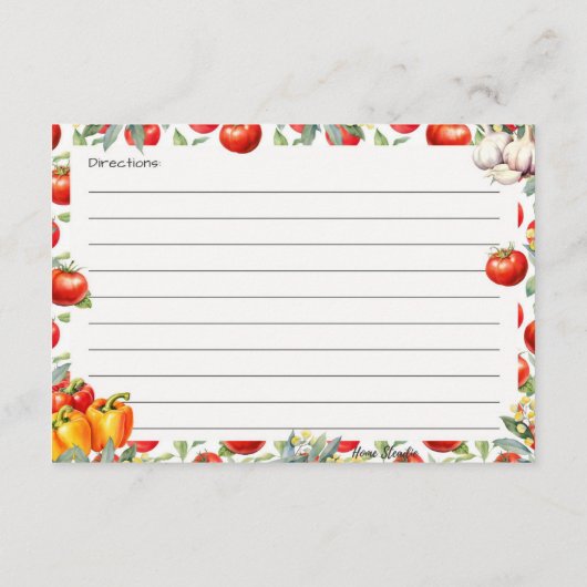 D'accompagnement Carte de recette de Chips 'N Salsa (Dos)